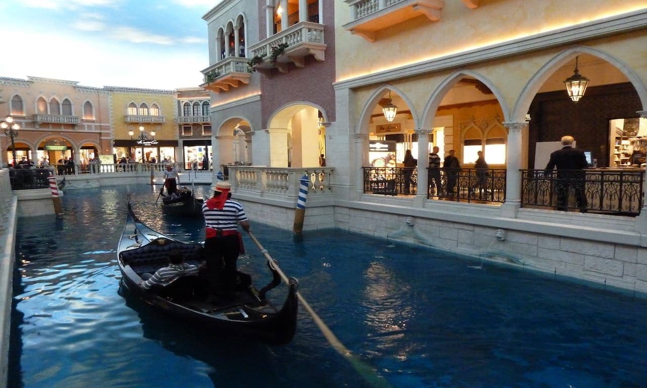 Gondolas at The Venetian, Las Vegas