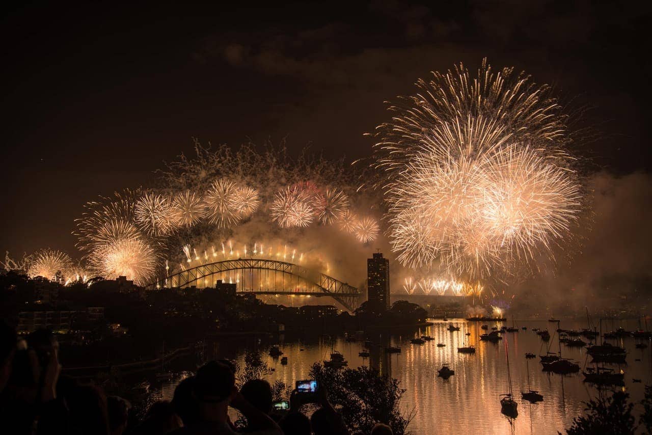 Fireworks over Sydney Harbour