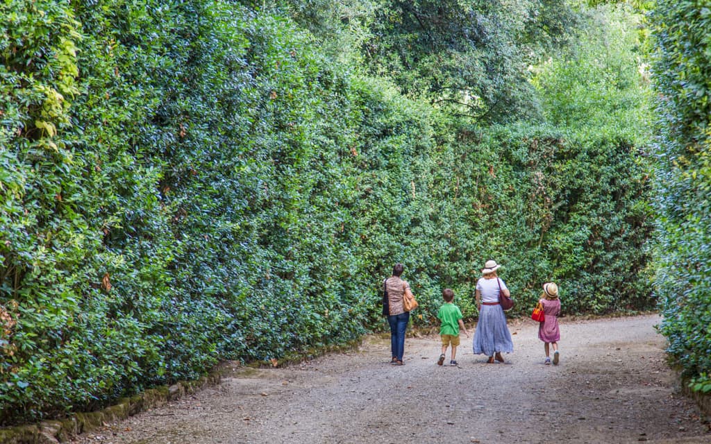 Kid-friendly Florence - Boboli Gardens is right in the middle of Florence, yet a world away