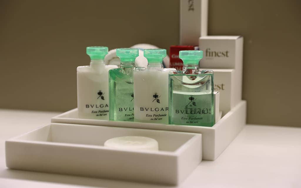 Bvlgari products in Suites