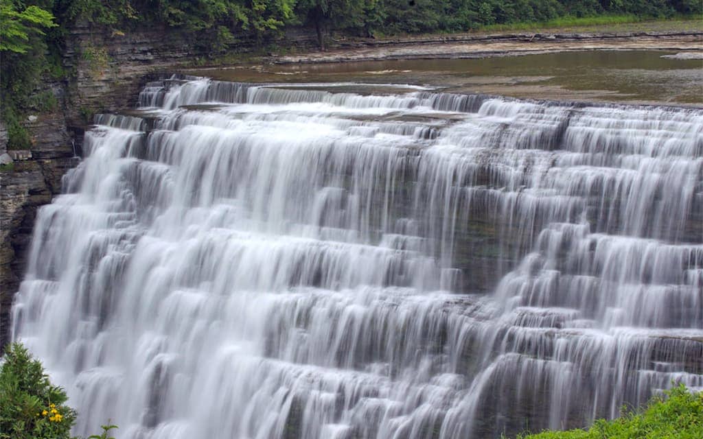Middle Falls in Letchworth state park by Mike Shubic of MikesRoadTrip.com