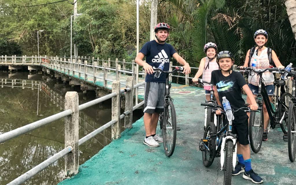 Take a bike tour through Bangkok and experience more of what Bangkok has to offer like the jungle.