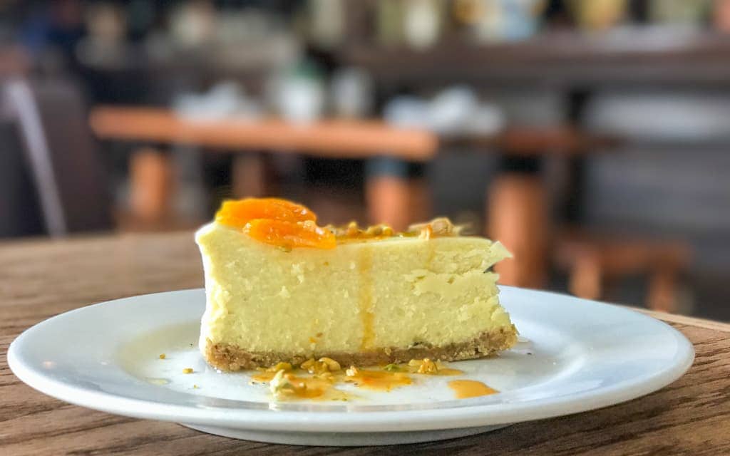Ojai with kids: The Pixie cheesecake at Azu Ojai