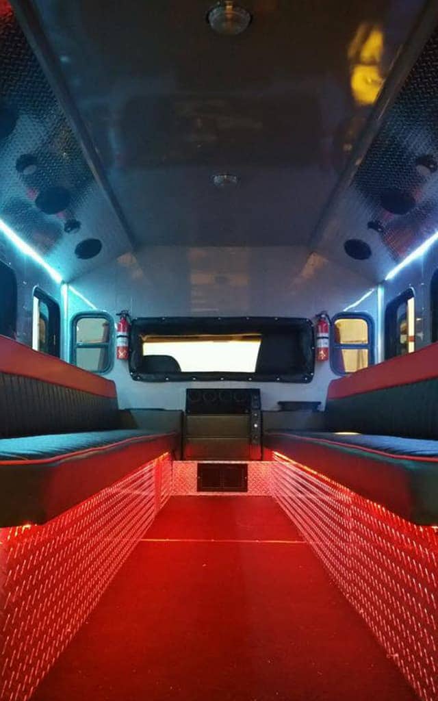 Hotshots Brewery Tour Fire Truck Interior