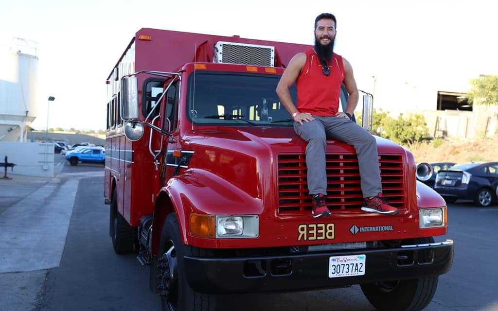 Hotshots Brewery Tour Fire Truck.