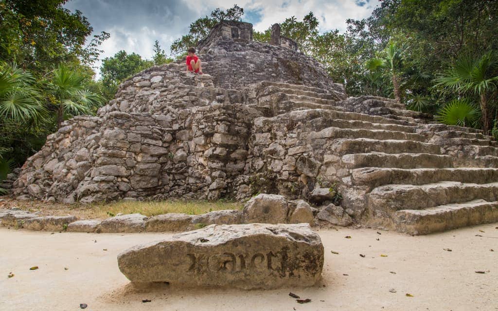 Riviera Maya with Kids - Climbing at Xcaret Park