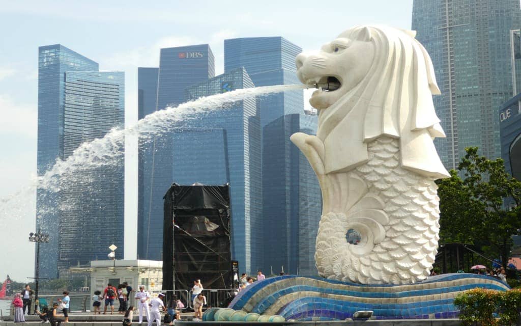 The Merlion at Marina Bay in Singapore