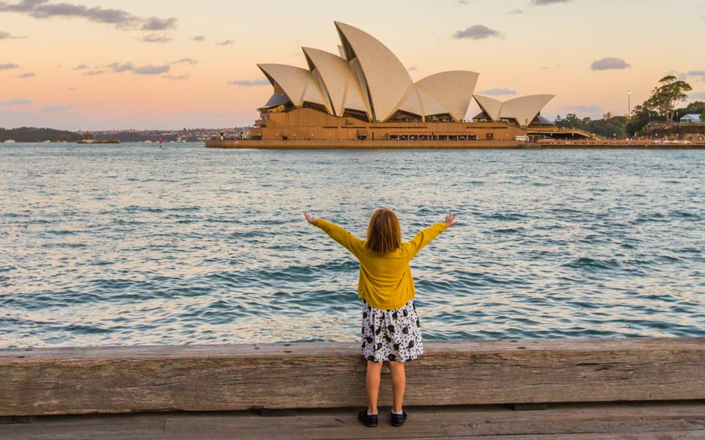 Travel with kids: My youngest in Sydney (6 years old)