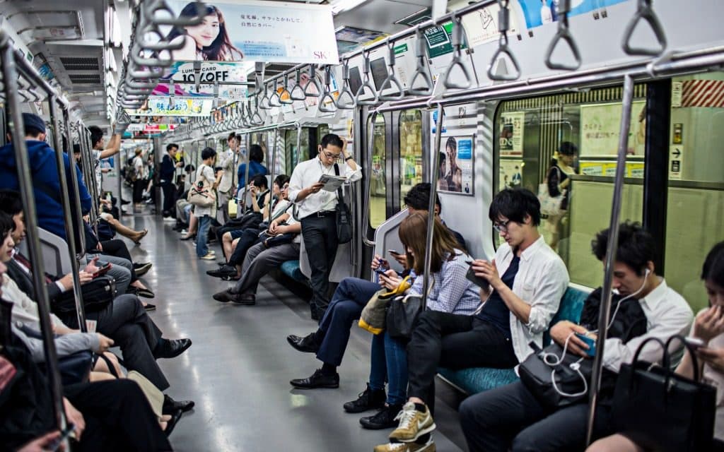 subway in Japan