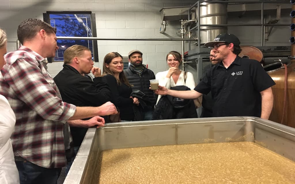Laws Whiskey House Distillery Tour Denver.