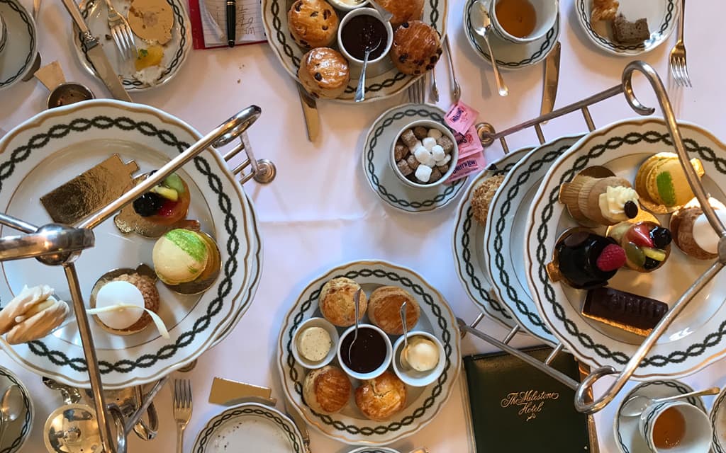 Afternoon tea at The Milestone Hotel