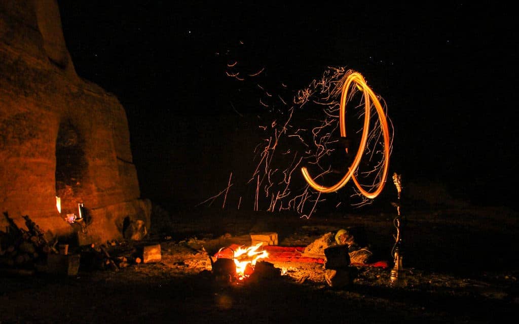 cave camping petra