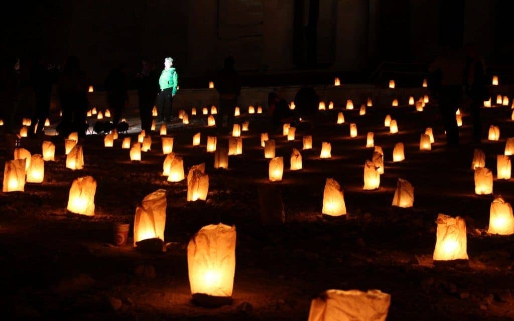 Petra by Night candles