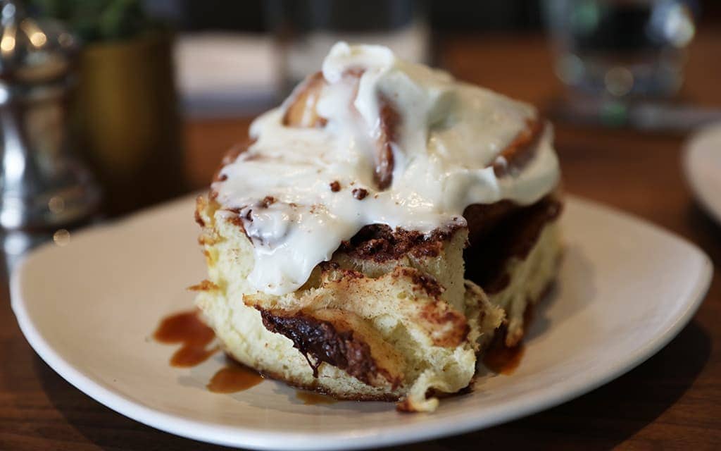 Bluestem Brasserie's famous cinnamon bun