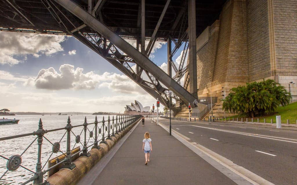 Travel inspiration: Passing under Sydney's Harbour Bridge, heading to the Opera House