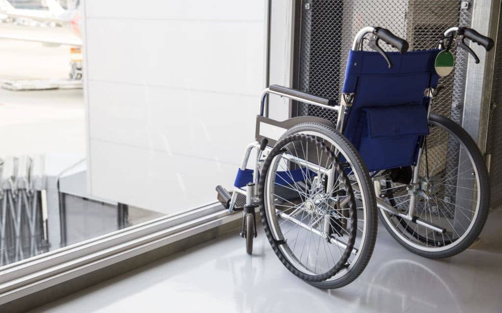 Wheelchair at the airport