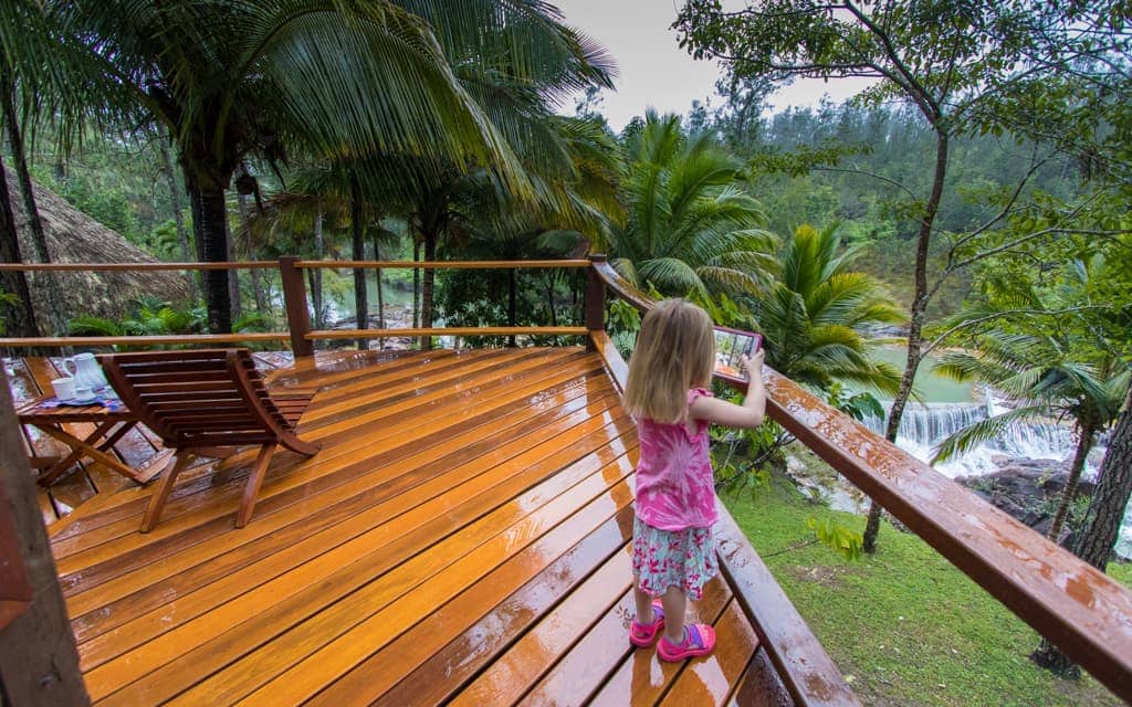 Best hotel views: We checked in to Blancaneaux Lodge late at night and could hear flowing water, but had no idea how amazing the tree-top view was until the next morning