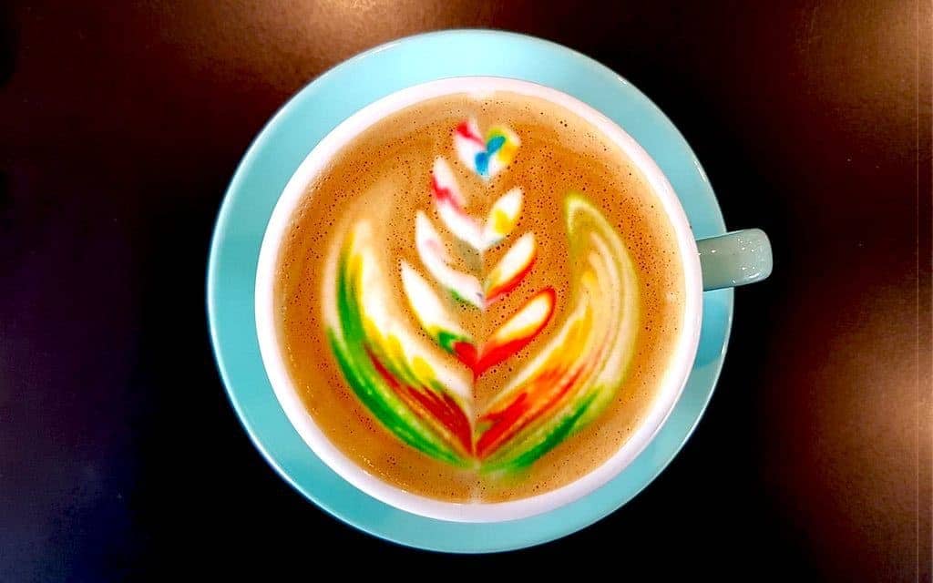 Prettiest food Australia - Rainbow Latte