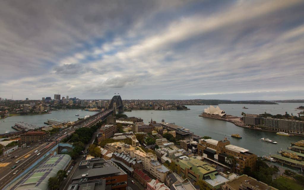 Best hotel views: I love looking out at Sydney's Harbour Bridge and Opera House. This is from our room at the Shangri-La Hotel Sydney.