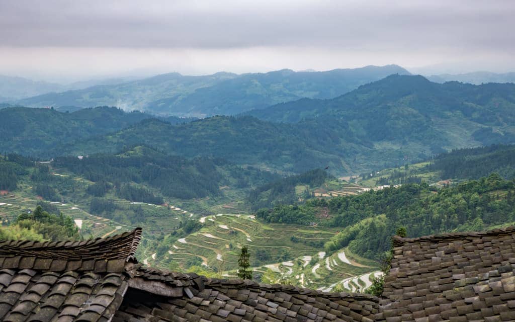 Best Hotel Views: From our room at the Gufengzhai Guest House in Basha. You pretty much need to walk in to book it, or work through a tour operator.