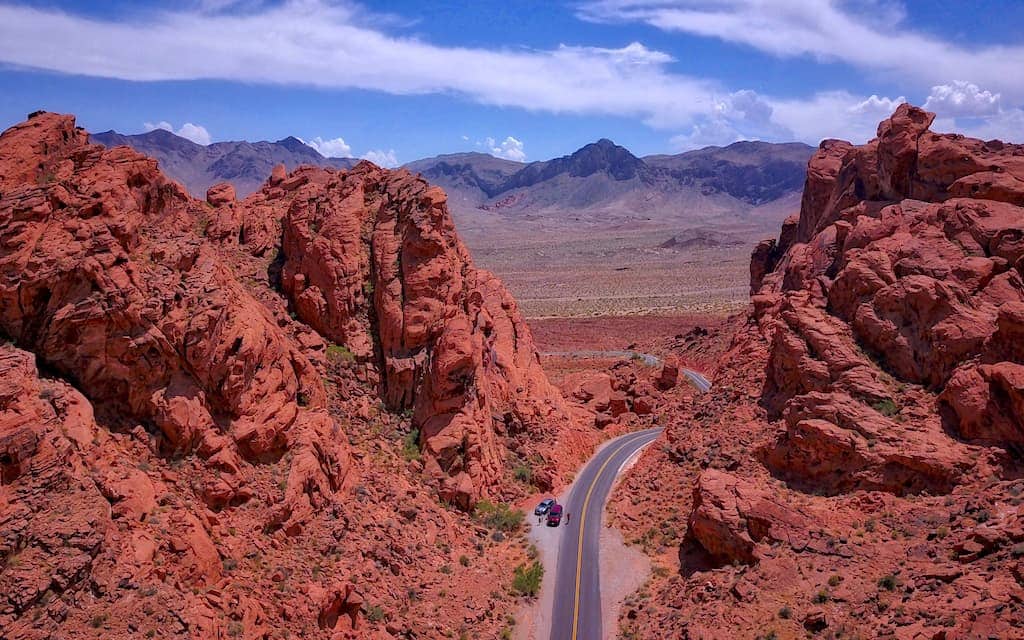 Valley of Fire state park aerial photo by Mike Shubic of MikesRoadTrip.com