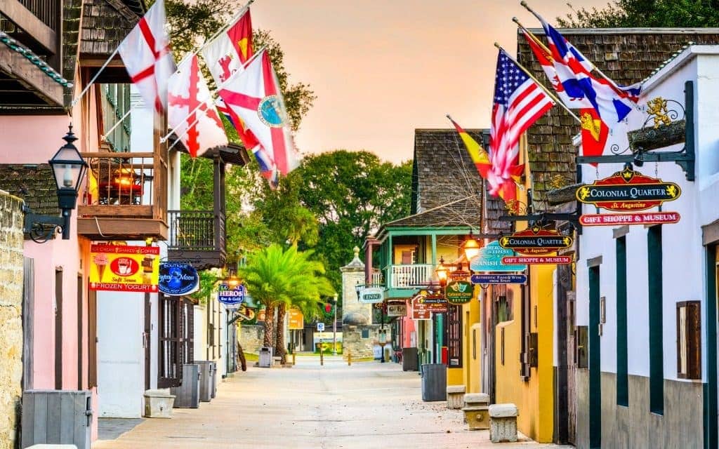 St. George Street in St. Augustine, Florida
