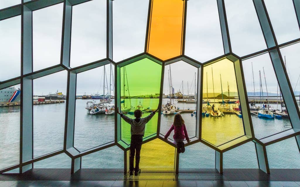 Iceland with kids - The kids loved Reykjavik's Harpa concert hall