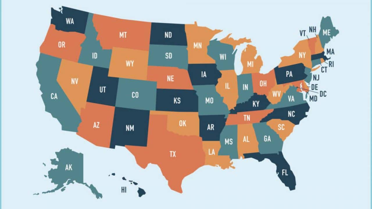 29 Us State Map With Capitals - Online Map Around The World