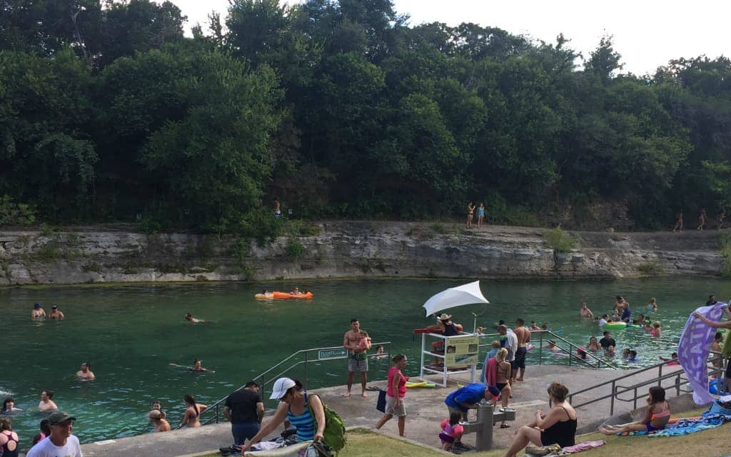 Barton Springs in Austin, Texas is a fun natural spring worth visiting.