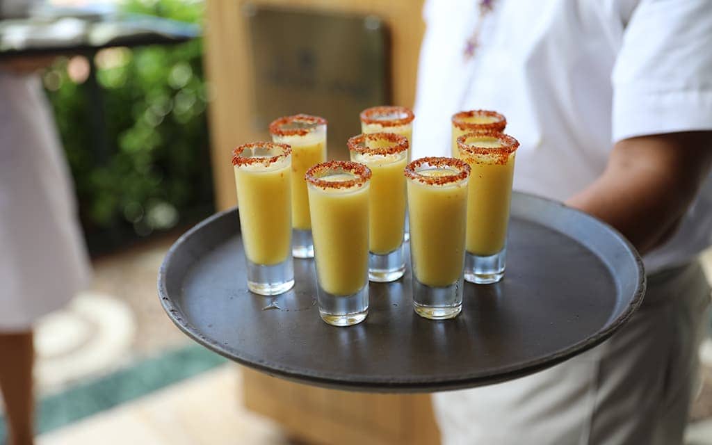 A mango margarita welcome at Fiesta Americana Puerto Vallarta