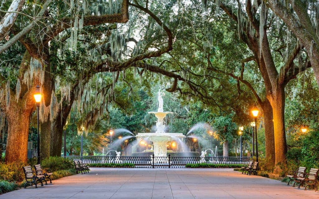 Forsyth Park in Savannah, Georgia