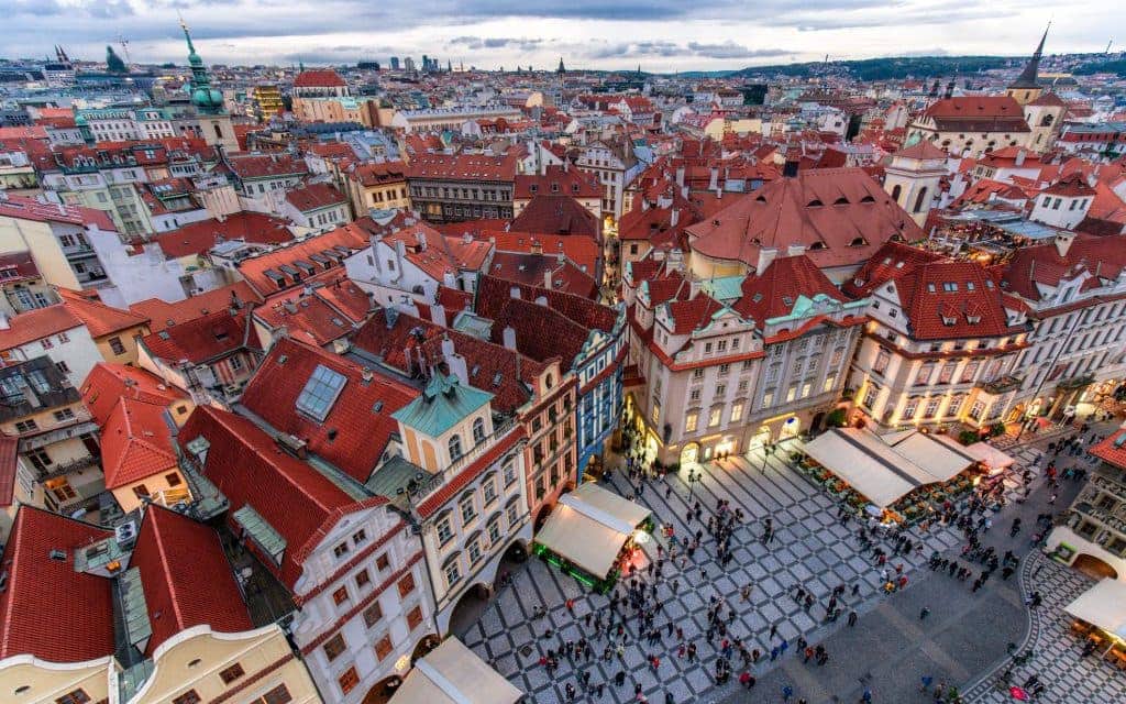 Night Prague - old town square