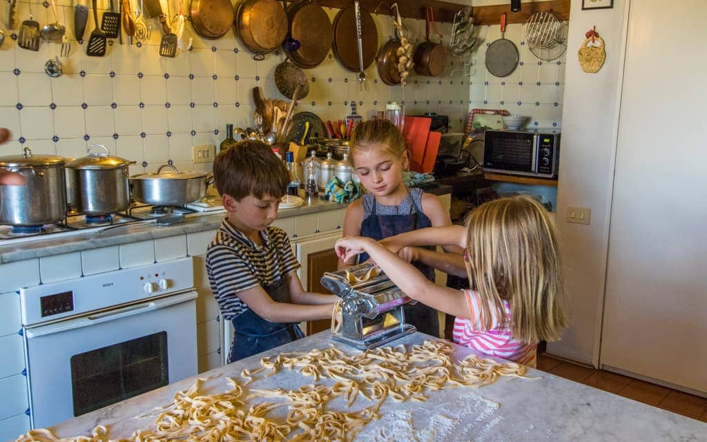 Europe Kid Activities: Making pasta in Florence