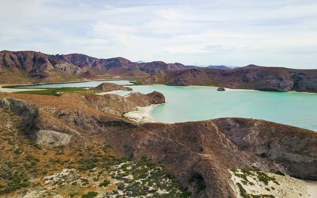 Balandra Beach drone shot