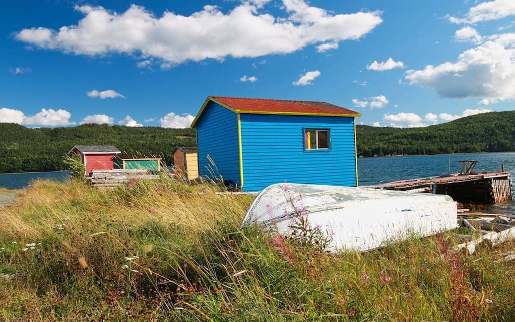 Newfoundland fishing shacks a Colorful Places photo by MikesRoadTrip.com