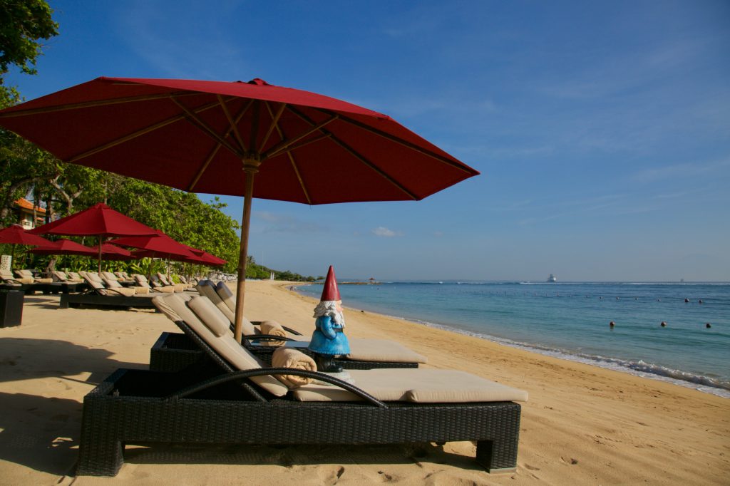Vacation in Bali: The private beach at The Laguna, a Luxury Collection Resort & Spa, Nusa, Dua, Bali
