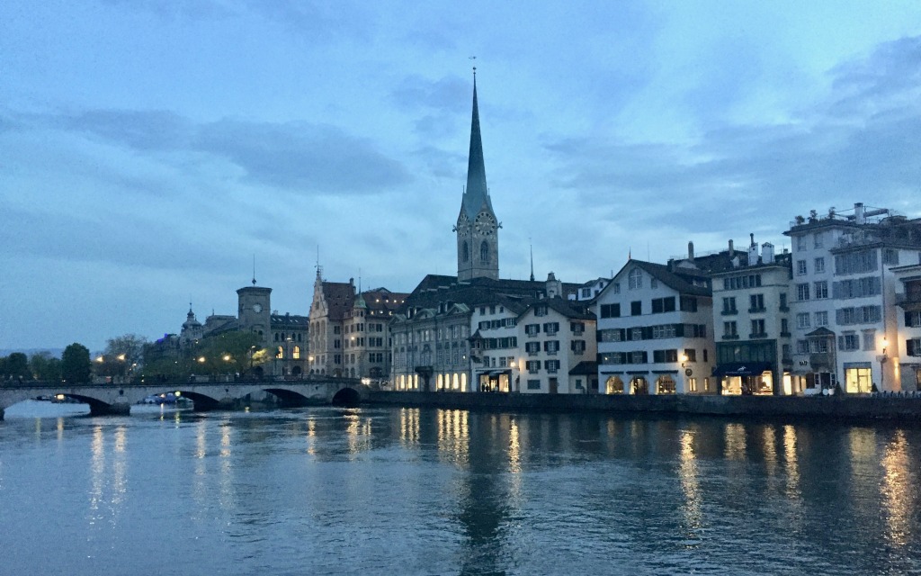 How to Spend a Leisurely Escape in Zurich - Zurich at Dusk - Kirsten Maxwell - Travelocity