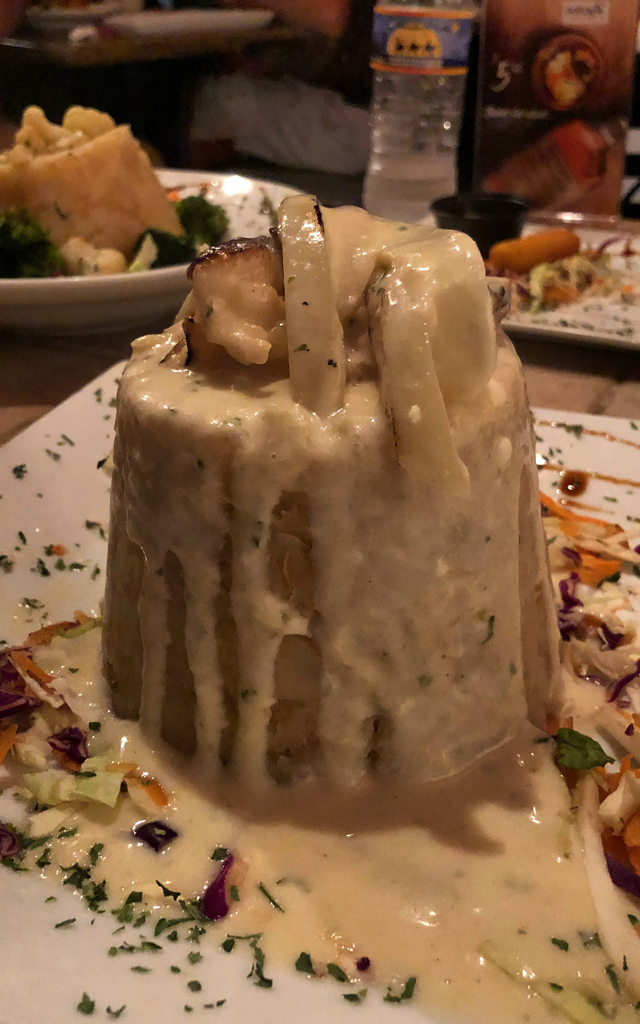 Savory lobster mofongo at Restaurante Boronía