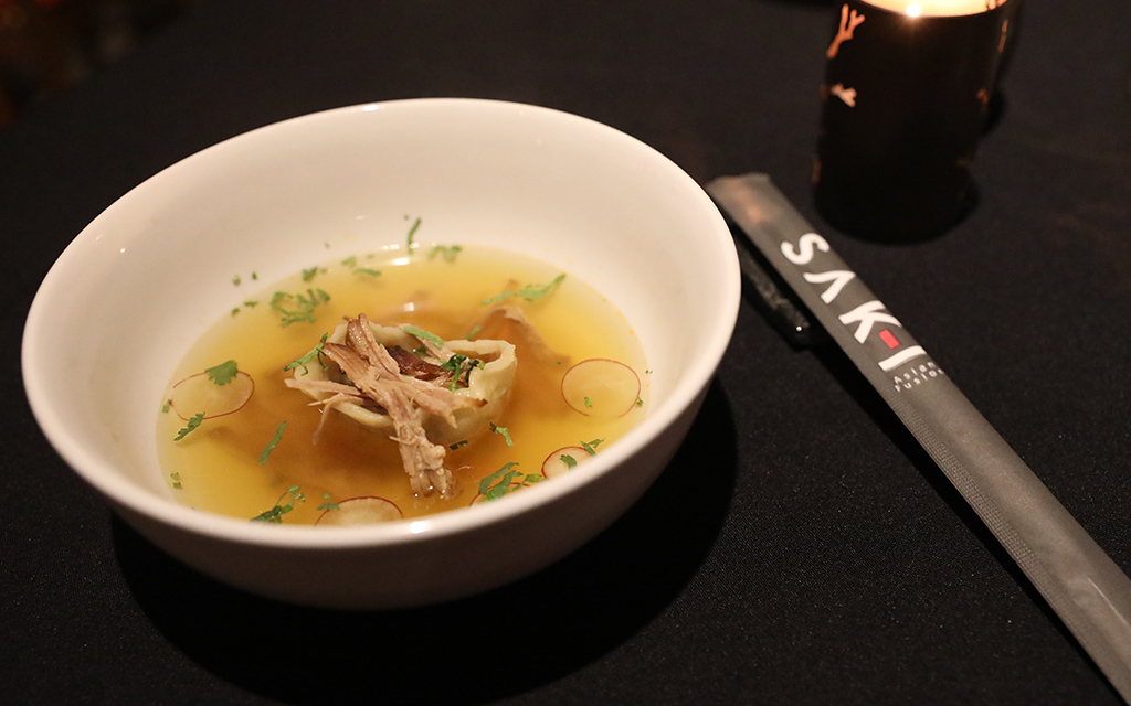Pork dumpling soup at SAK-I