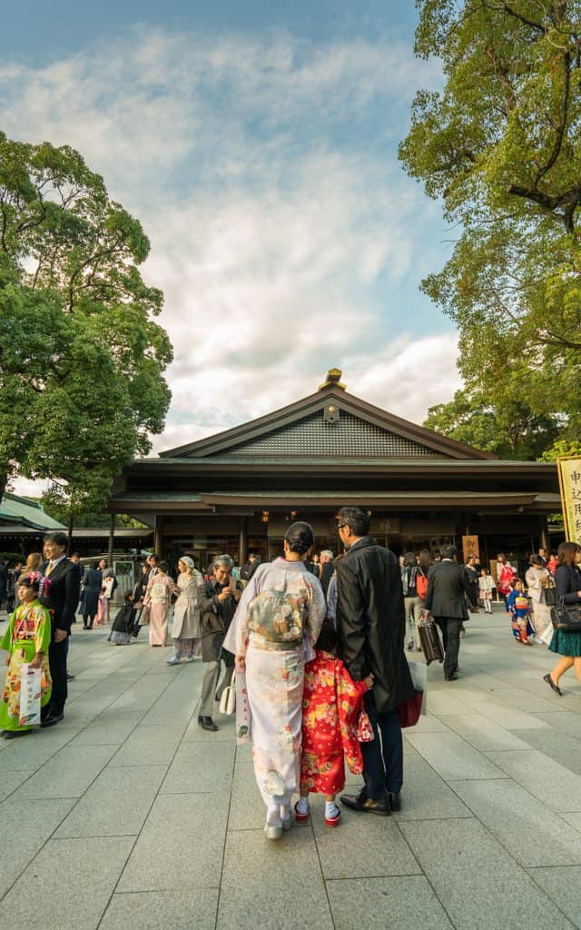 Tokyo travel: Visitors at the Shrine on a weekend