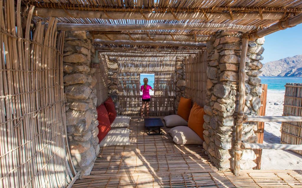 Extraordinary hotels: In our Omani Summer House (aka my daughter's fort) between our villa and the beach at Six Senses Zighy Bay