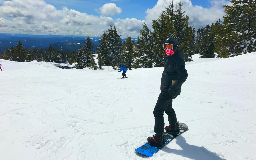 Snowboarding at Timberline Lodge
