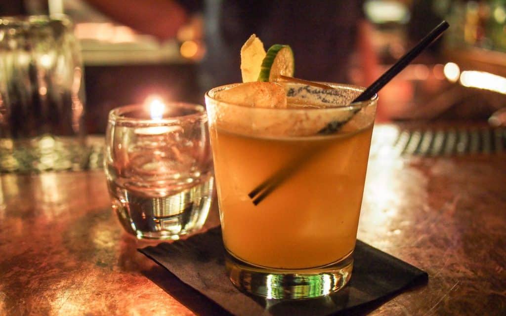 Cocktail in a NYC bar
