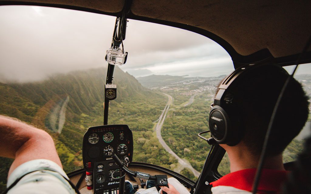 Helicopter rides over Oahu are a must!