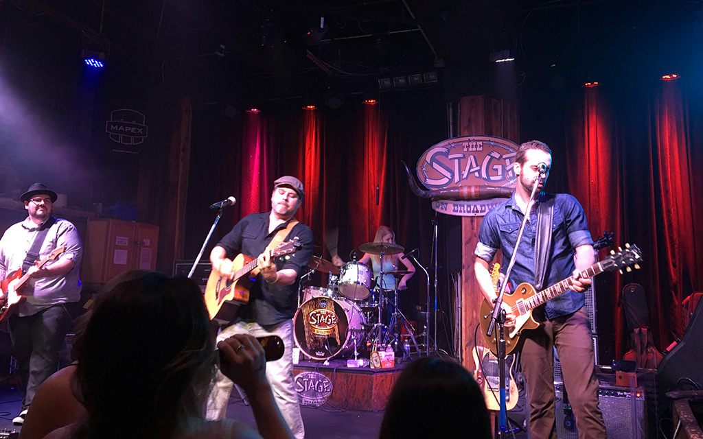 Local Nashville band playing The Stage on Broadway