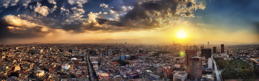 Mexico City sunset