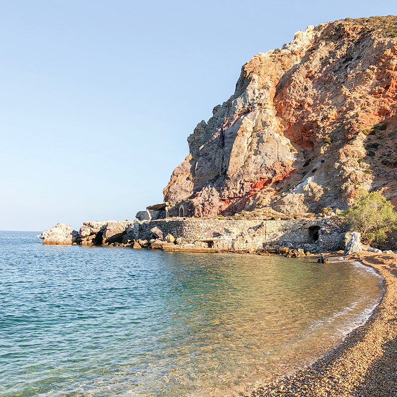 Rock Mining_Paliorema Beach by sulfur mines