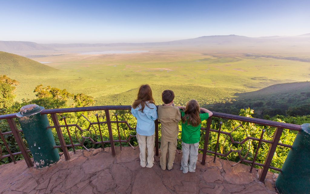 Safari tips - The kids' standard outfits. The green t-shirt came from our safari outfitter - another reason to pack light.