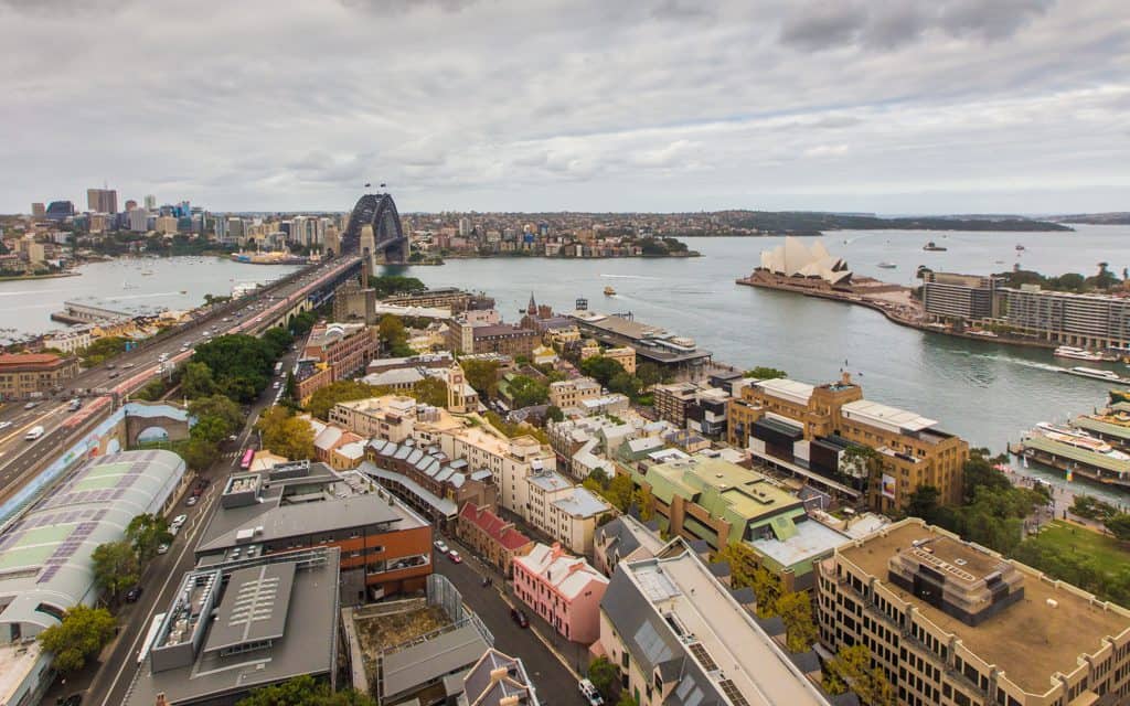 Best Big City Hotels - The Sydney Harbour Bridge and Opera House from the Shangri-La