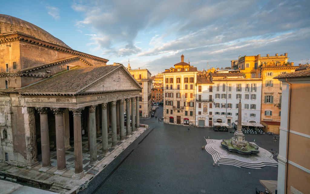 Best Big City Hotels - The Pantheon from our room at Albergo del Senato